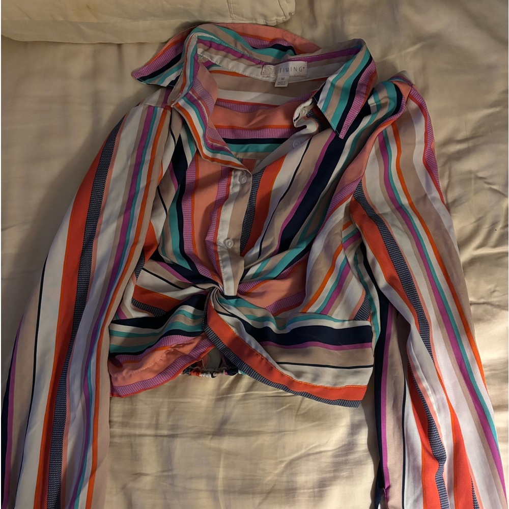 Colorful blouse! Medium.